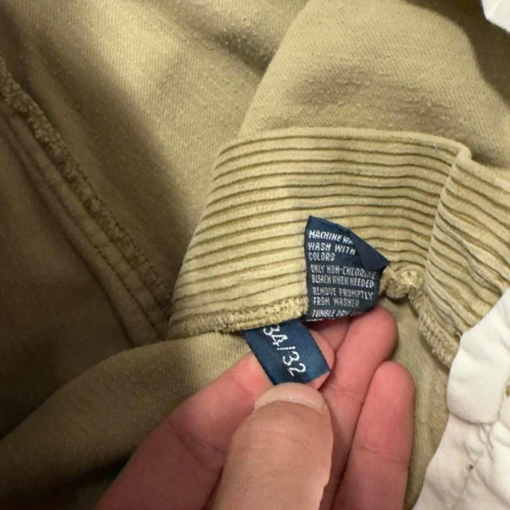 Vintage 90s polo Ralph Lauren cream corduroy pants - Picture 3 of 6